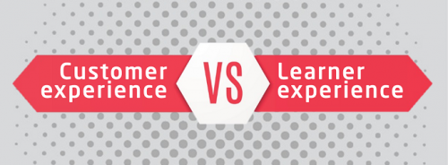 Picture: Learner experience vs customer experience