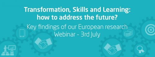 Banner: Register to Cegos' webinar "Transformation, Skills and Learning: how to address the future? Key findings of Cegos’ European Research - 3 July