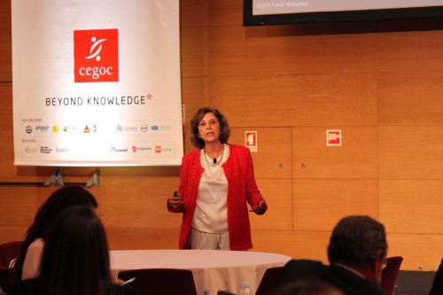 Picture: Jeanne Meister, Future of Workplace partner, keynote speaker at the 2018 Business Transformation Summit by Cegos